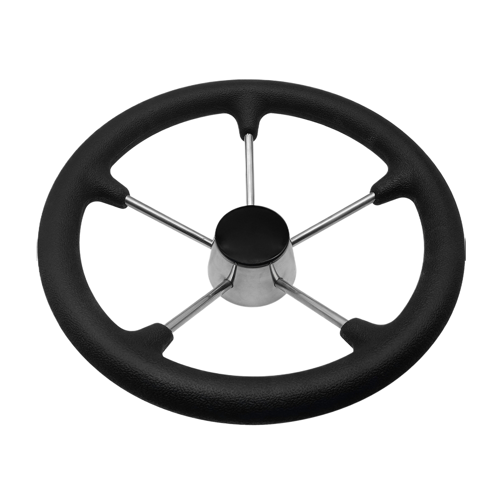 Cientrug Durable Boat Steering Wheel For Yachting Experiences Boat Accessories Marine Marine Boat Accessories Black(No knob),9108SB 11inch